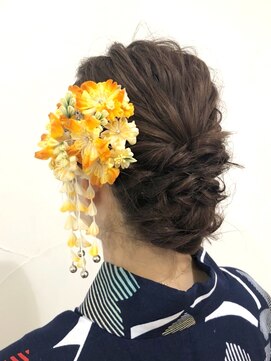 ネオリーブアオバ 高田馬場店(Neolive aoba) 【高田馬場/aoba】浴衣ヘアセット/アレンジ/編み込み/ツイスト