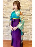 ○RanaCien○ イケダ 卒業式★袴とふわふわハーフアップ