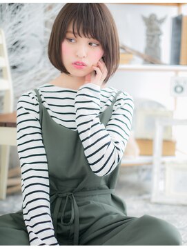 モッズヘア 越谷(mod's hair) 伸ばしかけに◎斜めバング黒髪前下がりボブg越谷20代30代40代!