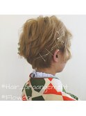 ヘアセット ～ ショートでピンアレンジ～