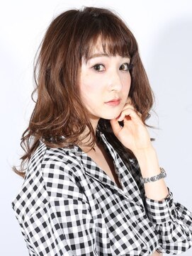 デイジー インデックスヘア 大島店(DAISY index hair) ウルフパーマ ストカール 暖色系カラー ロングボブ グラボブ