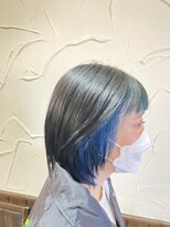 ナディアバイカリス(Nadia by charis)&nbsp;ケアブリーチ|ボブ|インナーカラー