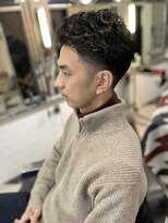 メリケンバーバーショップ フクオカ(MERICAN BARBERSHOP FUK)&nbsp;メンズパーマスパイラルバーバーフェード