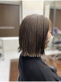 切りっぱなしボブ