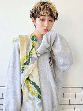 エマエコル(Emma ecole) Emma ecole ツートーンカラー×マッシュショート/アンブレラ