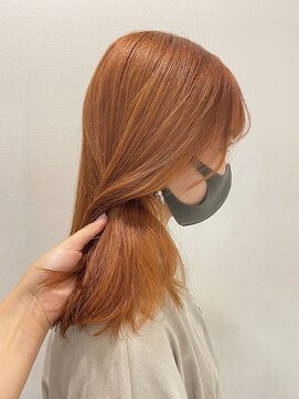 ゲーム 原宿店(GAME) ダブルカラーオレンジベージュカラーケアブリーチ韓国ハイトーン