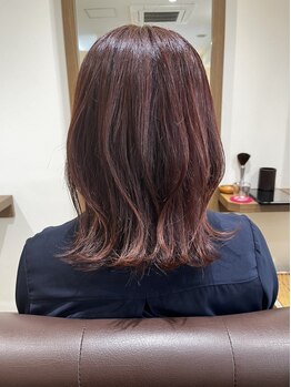 ヘアサロン バス(hair salon bath.)の写真/【カラー+カット+スチームトリートメント¥9850】《立体感×透明感》髪のダメージを最小限に！