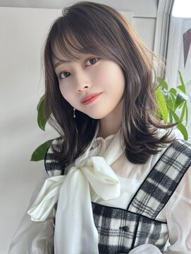レイリー 原宿 表参道(Rayreee) くびレイヤー美髪ケアカラーエアリーロングピンクブラウン