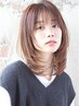 【セット４】顔まわりストレート＋カラー＋カット＋トリートメント