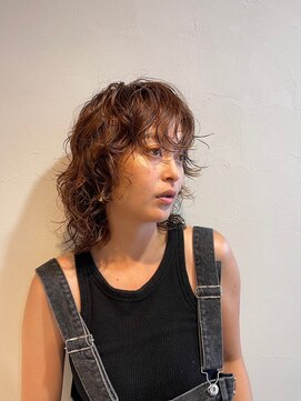 クィーンズガーデンバイケーツーギンザ(QUEEN’S GARDEN by K two GINZA) ウルフパーマ/オレンジブラウン