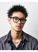 スパイキーショート メンズショート アップバング