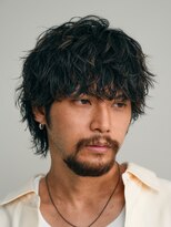 シャドウパーマ無造作パーマメンズマッシュメンズパーマ