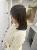 顔周りレイヤー/ミディアムボブ