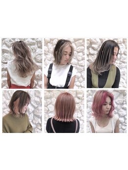 透明感とツヤ感のあるカラーで理想の髪色に☆ダメージレスで、仕上がりの手触りにも感動♪