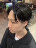 メンズカット+パーマ落とし￥15500[横浜/ニュアンスパーマ/センターパート]