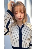 ＃ホワイトグレージュミニウルフチェリーブラウン