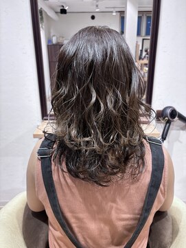 エスト 幕張本郷(est.) 夏くびれヘアアプリコットオレンジハイライトカラー