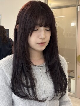 トッカ ヘアアンドトリートメント バイ リウム(tocca hair&treatment by Rium) 《トレンドヘア》暗髪ピンクカラー×レイヤーカット