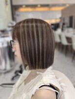 ハーツヘアーズ 五日市店(HEARTS hair's)&nbsp;切りっぱなしボブ／ストレートパーマ／ハイライト