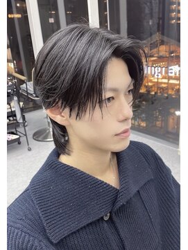 デュー 栄(DEW) 【DEW】ニュアンスパーマ/センターパート/縮毛矯正