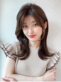 【20代30代】さりげないナチュラルレイヤー/小顔/黒髪/暗髪