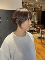 g r a i n canvas. 川崎/ショート/ボブ/髪質改善【グレイン】【5月1日~(予定)】 大人ショート アッシュベージュ 窪田