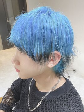 デイズ(days) メンズウルフ/エンドカラーデザインカラー/水色ブルー