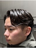 毛流れパーマ