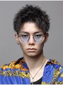 エアグランジスパイキーショート/ソフトツイストパーマ/刈り
