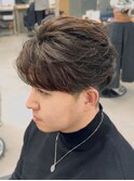 フェザーショート/フェザーパーマ/センターパート/渋谷