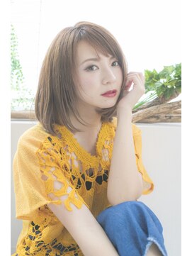 フレイムスヘアーアンドリラックス 西川口店 大人かわいい　ストレート　ミディアム