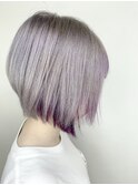 プラチナシルバー×インナーパープル派手髪☆豊見城トリニティ