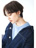 『毛束感 ×グレージュ』ひし形シルエット☆黒髪ベリーショート
