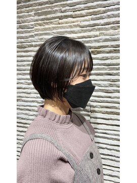 ビス ヘア アンド ビューティー 西新井店(Vis Hair&Beauty) 10代20代髪質改善艶髪ショートボブ/ダークアッシュ/モード