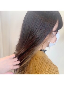 アニータバイガネイシャ(Aujua anita by ganesha) #ナチュラルベージュ#インナーカラー#ブリーチカラー