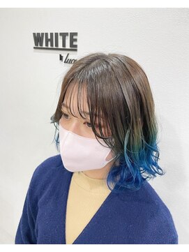 アンダーバーホワイト 阪神西宮店(_WHITE) ブルーグラデーションカラー