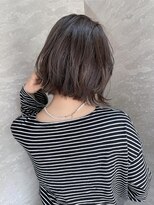 フラッグ ヘアー 天神西通り店(Flag HAIR)&nbsp;ハイライト☆切りっぱなしボブ☆イルミナカラー