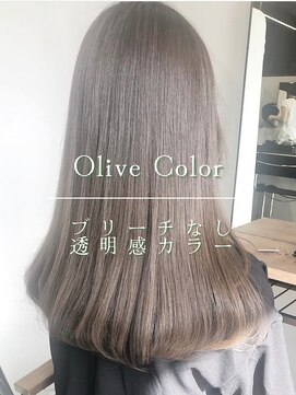 フォンズ(FONS) ブリーチなし透明感カラー/オリーブベージュ/オリーブカラー