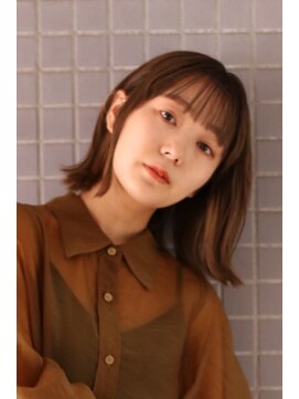 バサ 野方店(BASSA) 【スタイル】きりっぱなしボブ/外ハネ/小顔に見せたい