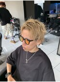 ショートアップバングウルフカット王道ショートアップバング
