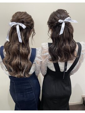 ニューミー(new me) 波ウェーブハーフアップ