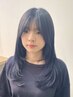 【ERINA】【髪質改善】デザインカット＆極艶カラー＆５Gトリートメント¥12500