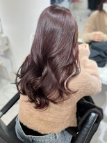 ランテルディ 渋谷(LANTERDIT)&nbsp;艶感　ピンクブラウンカラー　韓国ヘア　レイヤーカット　透明感