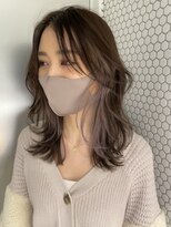 サイン 渋谷(SIGN)&nbsp;レイヤーカットインナーカラーイヤリングカラー色落ち綺麗表参道