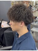 メンズパーマツイストスパイラル波巻きパーマスパイラルパーマ