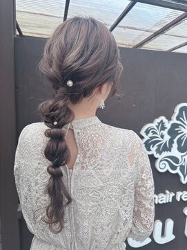 ラウラウヘアーリゾート(Lau Lau hair resort) 【LauLau. 竹内】 編みおろしヘアセット