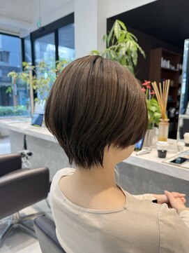 ネイロ 日本橋(NeiRo) 小顔ショートボブハイライトカラーショートカットブリーチカラー