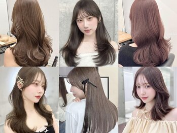 フォンズ(FONS)の写真/学割U24クーポン豊富にご用意＊最新韓国ヘア/ブリーチなし透明感カラー/盛れる顔周りカットはFONS
