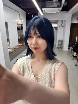 ニュード(niud) 青ボブ