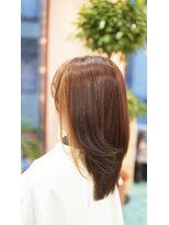 ネス(NESS)&nbsp;フェースインナーの入ったロングオレンジベージュカラー